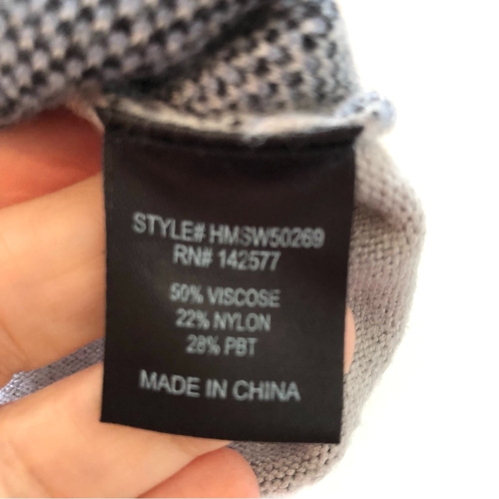 Haute Monde Argyle Sweater Vest Women’s XL Gray, Navy Blue, Light Blue, Viscose - Picture 4 of 8